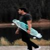 GHOST BOARDS Custom Longboard - Clear Long Boards with LED Wheels and Remote Control for Night Riding - Acrylic Skateboard Delivers Style, Stability, and Smooth Performance - 40" - Skeleton Hands view 3