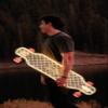 GHOST BOARDS Custom Longboard - Clear Long Boards with LED Wheels and Remote Control for Night Riding - Acrylic Skateboard Delivers Style, Stability, and Smooth Performance - 40" - Ghost Waffle view 1