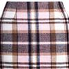 RanRui Women's Plaid Mini Skirt Pencil Skirt Plaid Skirt Autumn and Winter high Waist Tight Knee Length Wool mid-Length Skirt High Waisted Bodycon Pencil Skirt, (Pink Plaid,M) view 1