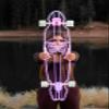 GHOST BOARDS Custom Longboard - Clear Long Boards with LED Wheels and Remote Control for Night Riding - Acrylic Skateboard Delivers Style, Stability, and Smooth Performance - 40" - Butterfly view 1