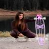 GHOST BOARDS Custom Longboard - Clear Long Boards with LED Wheels and Remote Control for Night Riding - Acrylic Skateboard Delivers Style, Stability, and Smooth Performance - 40" - Butterfly view 2