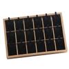 Jewelry Stand Organizer Storage Boxes 18 Grids Pendant Necklace Holder, Black view 4