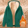 Uillui Womens Fleece Zip Up Hoodie Warm Cozy Sherpa Lined Jackets Fluffy Sweater Winter Hooded Faux Fur Coat Thermal Outwear view 2