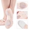 missfiona Canvas Ballet Shoes for Girls Toddler Dance Slippers with Flex Arch,Split Sole(1 Little Kid, Ballet Pink) view 4