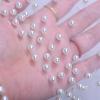 WEISUYUUS Bridal Veil Bride Elaborate Pearls Beaded Long Bachelorette Party Bride Veil Party Head Scarf Head Covering view 3