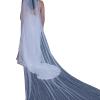WEISUYUUS Bridal Veil Bride Elaborate Pearls Beaded Long Bachelorette Party Bride Veil Party Head Scarf Head Covering view 4