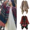 Pashmina Poncho Shawl For Women Ethnic Capes Shawl For Spring Autumn Vintage Geometric Pattern Shawl Shoulder Wrap Cloak view 2
