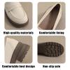 CPMBFDC Loafers for Women Slip-On Comfortable Round Toe Platform Loafers Women's Casual Fashion Business Work Shoes (Apricot,5) view 3