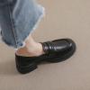 CPMBFDC Loafers for Women Slip-On Comfortable Round Toe Platform Loafers Women's Casual Fashion Business Work Shoes (Black,5) view 2