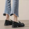 CPMBFDC Loafers for Women Slip-On Comfortable Round Toe Platform Loafers Women's Casual Fashion Business Work Shoes (Black,5) view 4