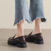 CPMBFDC Loafers for Women Slip-On Comfortable Round Toe Platform Loafers Women's Casual Fashion Business Work Shoes (Brown,7) view 4