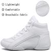 TUOTOM Girls White High Top Cheerleading Shoes Lightweight Youth Cheer Sneakers Hip Hop Training Dance Tennis Shoes White 3 Big Kid view 3
