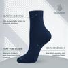 SERISIMPLE Women Thin Viscose Bamboo Socks Crew Lightweight Above Ankle Casual Dress Sock For Ladies Bootie Trouser 5 Pairs (Large, Navy blue) view 3