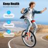 ZBXGJKSY 24inch Outdoor Wheel Unicycle, Height Adjustable Unicycle One Wheel Bike with Anti-Skid Alloy Rim and 2 Pedal for Office Workers, Students view 3