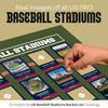 Framed US National Parks & Pro Baseball Stadiums Scratch Off Posters - Travel Maps & Wall Art - 12"x16" Parks & Updated 2024 Ballparks view 2