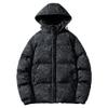Qolkmuiy-GJ Men's Combination Thick Packable Puffer Coats Trendy Short Puffer Jackets Warm Down Jacket with Hood (Black,XX-Large) view 1