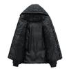 Qolkmuiy-GJ Men's Combination Thick Packable Puffer Coats Trendy Short Puffer Jackets Warm Down Jacket with Hood (Black,XX-Large) view 2