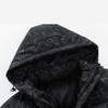 Qolkmuiy-GJ Men's Combination Thick Packable Puffer Coats Trendy Short Puffer Jackets Warm Down Jacket with Hood (Black,XX-Large) view 3