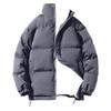 Men's Thick Warm Quilted Puffer Coats Alternative Waterproof Bubble Coat Stand Collar Shoulder Zip Jacket (Grey,XX-Large) view 1
