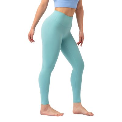 AUHOLO High Waisted Lounge Legging 24"-25" - Workout Leggings for Women Soft Yoga Pants (S, Tidewater Teal)