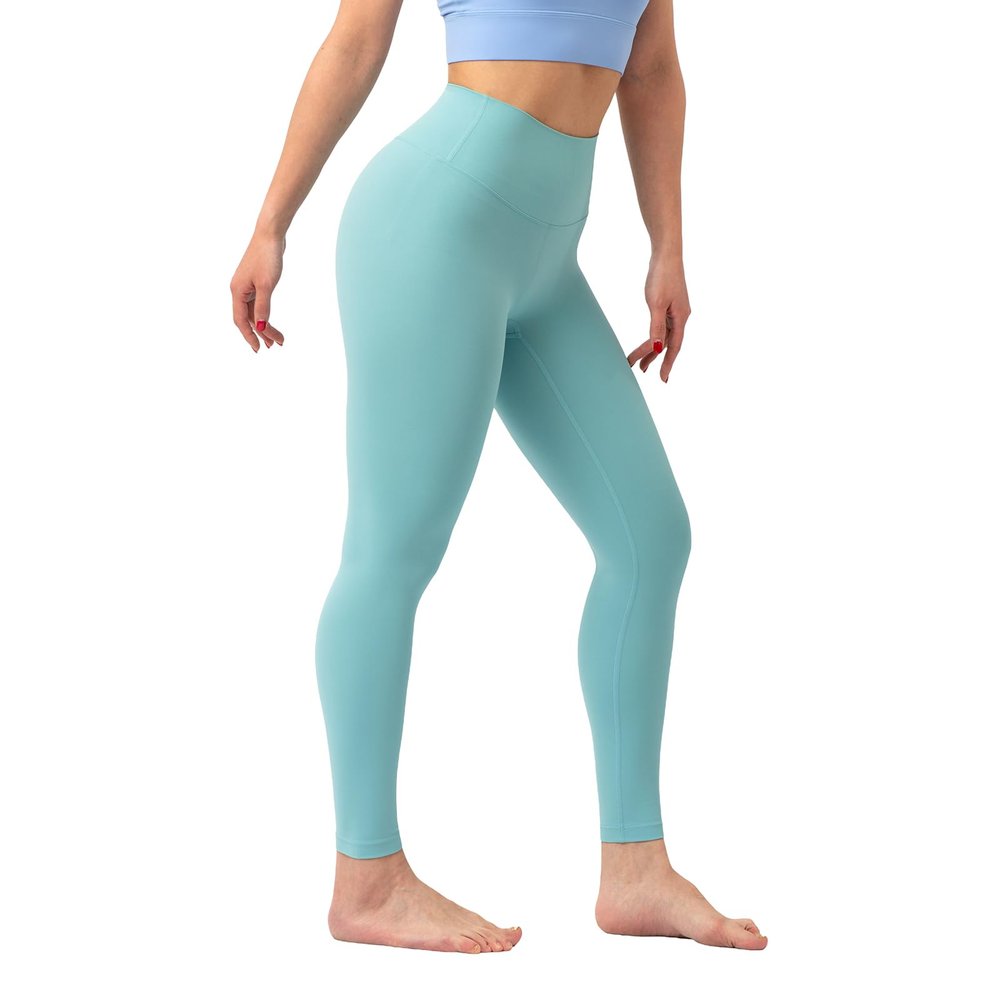 AUHOLO High Waisted Lounge Legging 24"-25" - Workout Leggings for Women Soft Yoga Pants (S, Tidewater Teal)