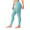 AUHOLO High Waisted Lounge Legging 24"-25" - Workout Leggings for Women Soft Yoga Pants (S, Tidewater Teal) view 2