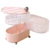 MSUIINT Rotatable Makeup Organizer, Rotating Makeup Storage Organizer, Cosmetic Organizer Tray, Bathroom Jewelry Container Box for Lipsticks Perfume Bracelets Earring Holder view 1