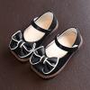 Bows Mary Jane Ballet Flat Wedding Part for Little Girls Toddler Flower Girl Dress Low Heels Shoes with Bowknot (Black, 6.5 Infant) view 4