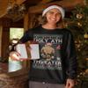 ALLNTRENDS Mike Tyson Merry Chrithmith Kith My Ath Funny Ugly Christmas Sweater Crewneck Sweatshirt (M, Red) view 2