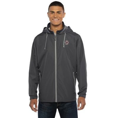 Vantage Apparel Men's Collegiate Premium Lightweight Packable Hooded Wind Jacket, Boston College Eagles, 5X-Large