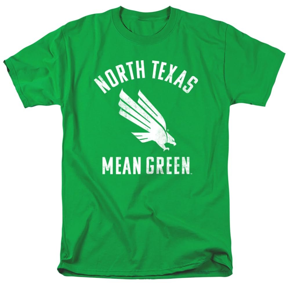 LOGOVISION University of North Texas Large Unisex Adult T Shirt, Kelly Green, X-Large