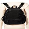 Adjustable Strap Nylon Backpack Bag with Side Pockets (Black) view 1