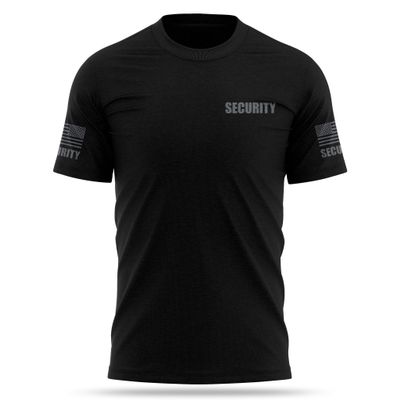 13FA Security Cotton Blend Shirt - USA Patriotic Durable Tee - Soft Comfort. Perfect for on Duty