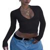 Women's Long Sleeve Jackets Tops Solid Color Casual Long Sleeve Jacket(Large) view 1
