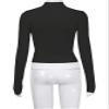 Women's Long Sleeve Jackets Tops Solid Color Casual Long Sleeve Jacket(Large) view 2