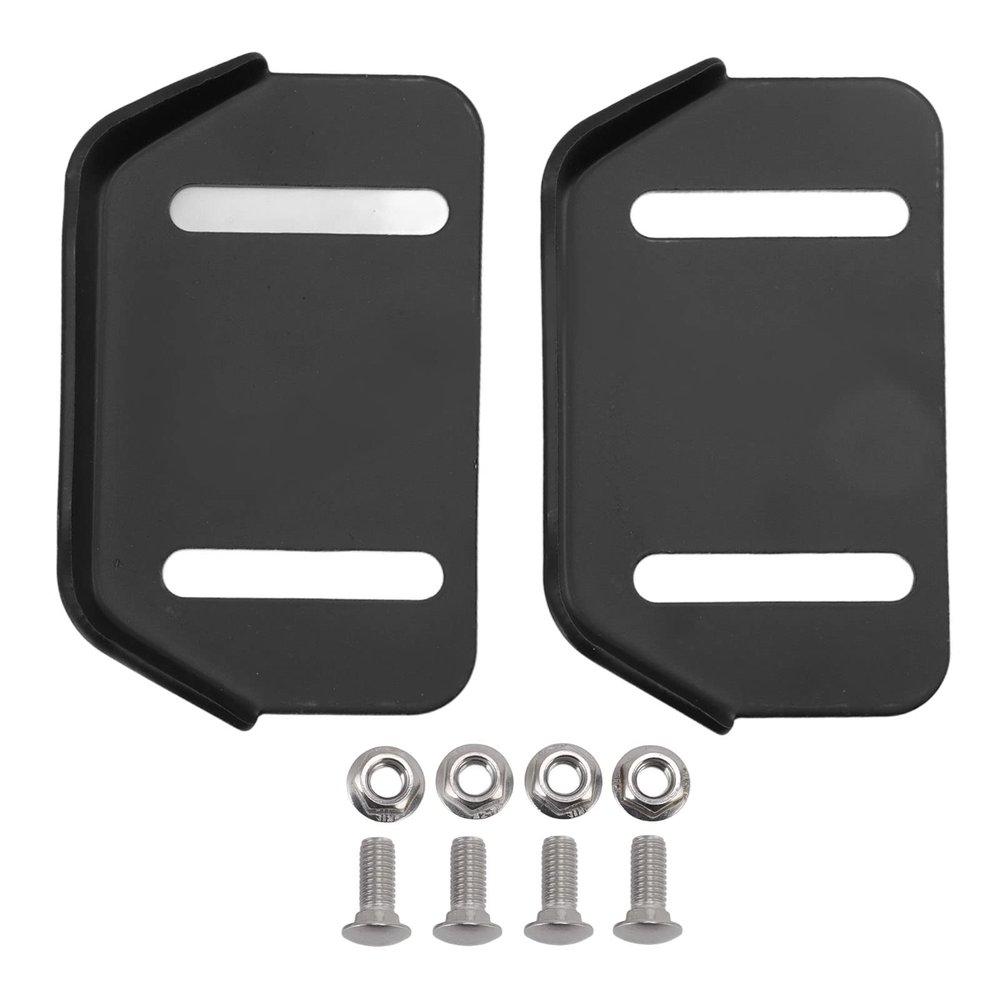 Adjustable Snow Blower Skid Shoes, Black Metal, for 24-inch Snow Blower, Compatible with Most Snow Throwers, Includes Mounting Hardware