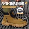 Legou Labor insurance shoes high-top protective shoes anti-smash breathable non-slip safety boots Black 9.5 view 2