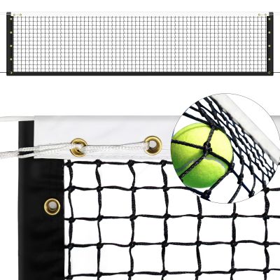 Tennis Net Professional Tennis Court Net 42FT Replacement Nets Heavy Duty Sport Nets with 2 Fiberglass Dowels, Compatible with Outdoor Indoor Standard Courts (Tennis Net)