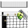 Tennis Net Professional Tennis Court Net 42FT Replacement Nets Heavy Duty Sport Nets with 2 Fiberglass Dowels, Compatible with Outdoor Indoor Standard Courts (Tennis Net) view 1