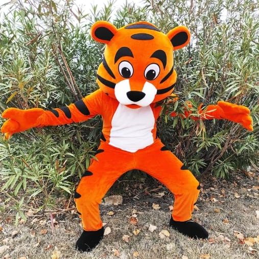 FurryWu Studio Tiger Animal Mascot Costume Party Carnival Costumes School Party Halloween Cosplay Fancy Dress