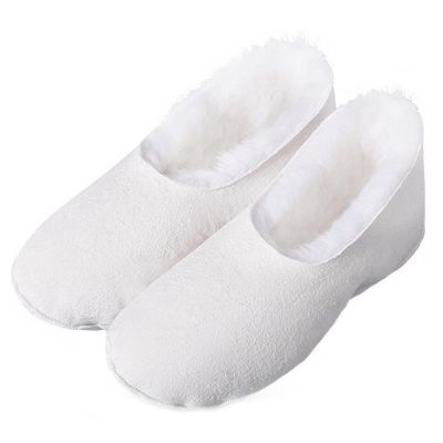 Reyox Women Thick Warm Sheepskin Boot Liners White 7.5