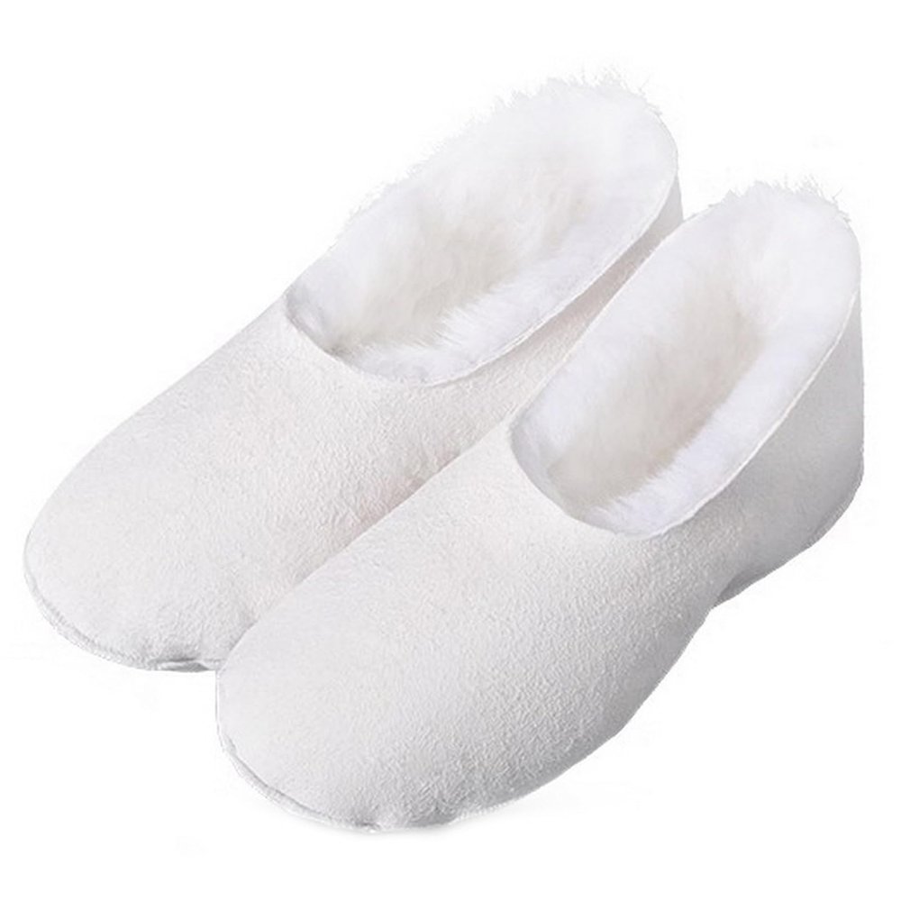 Reyox Women Thick Warm Sheepskin Boot Liners White 7.5