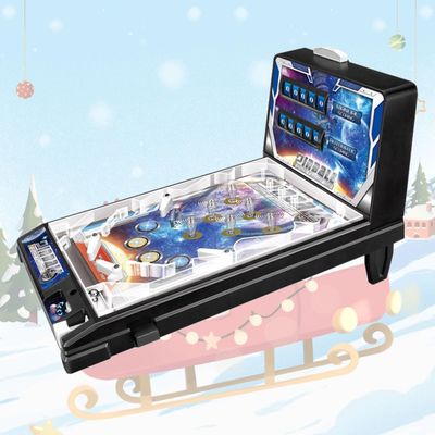 Tabletop Pinball Machine Game 42x27x24.5 Cm Mini Pinball Machine Toys with Lights and Sounds, Retro Arcade Machine Electronic Pinball Ball Shooting Game Machin