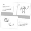Earrings,8pcs Pierced Earring Set Clip on Earrings Ear Ear Jewelry Valentine's Day Earrings Pearl Hoop Earrings Earring Studs for Women Cool Earrings Halloween Earrings Alloy Silver view 3