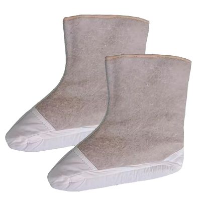 Reyox Men Replacement Liners for Boots Rainboots, Thick Warm Insoles for Insulating Winter 7.9 Inch High Grey 4.5