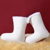 Reyox Women Thick Warm Sheepskin Boot Liners 10.2 Inch High White 7.5 view 3