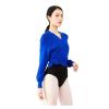 Leotards Coat Ballet Overall Wrap Sweaters Gymnastics Ballet Dance Warm Up Cardigan for Winter(Royal Blue,165-170cm)