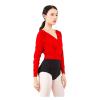 Leotards Coat Ballet Overall Wrap Sweaters Gymnastics Ballet Dance Warm Up Cardigan for Winter(Red,165-170cm) view 1