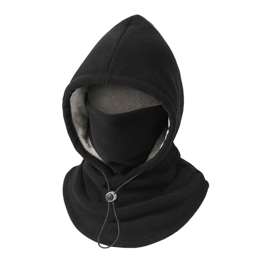 Men Winter Balaclava Face Mask, Warm Windproof Adult Cold Weather Hood Hat, Plush Fashion Helmet Cover-A
