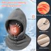 Men Winter Balaclava Face Mask, Warm Windproof Adult Cold Weather Hood Hat, Plush Fashion Helmet Cover-A view 2
